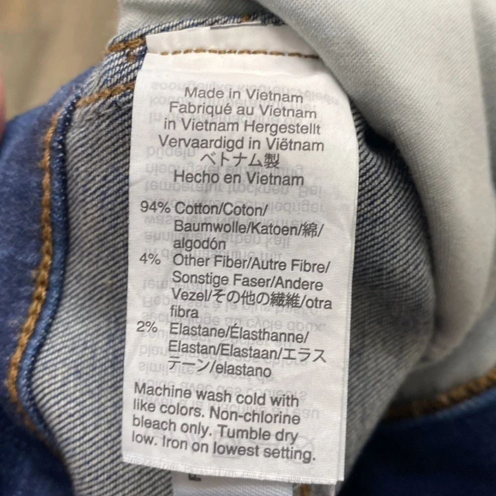 Madewell 10” high rise skinny raw hem jeans size 25.